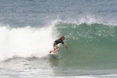 Our son Tyler surfing in Costa Rica