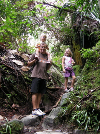 Family hike in Borneo 2008