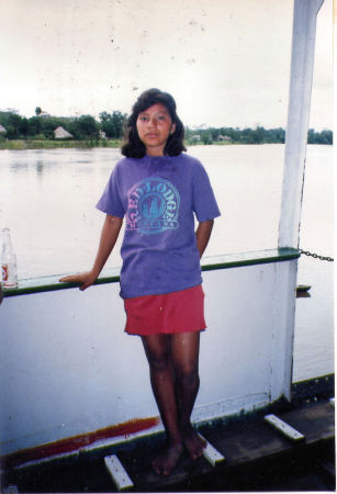 Yagua Girl with Red Lodge t-shirt