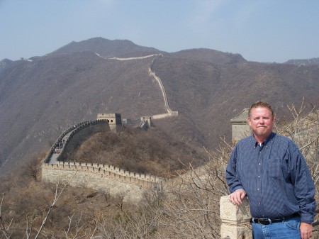 Eddie at The Great Wall in China