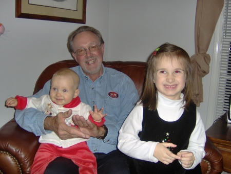 Mac Butler with his two Grandaughters