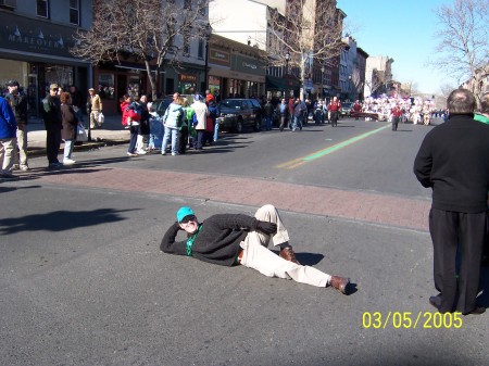 Blocking the St Pats parade route