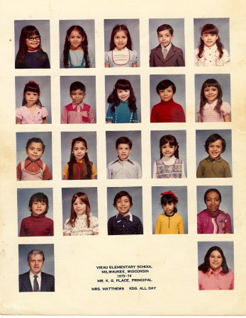Kindergarden Class in 1973-1974