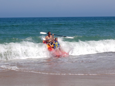 Dawn and Gary Ocean Kayaking