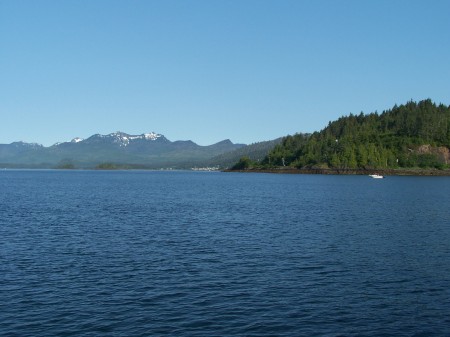 Queen Charlotte City from the Ferry