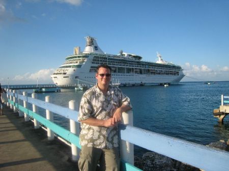 Me at a Caribbean port