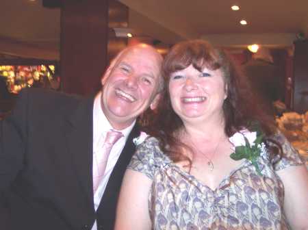 Me and husband Neil at son's wedding