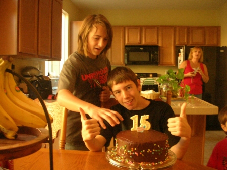 Connor & Ryan on his 15th Birthday