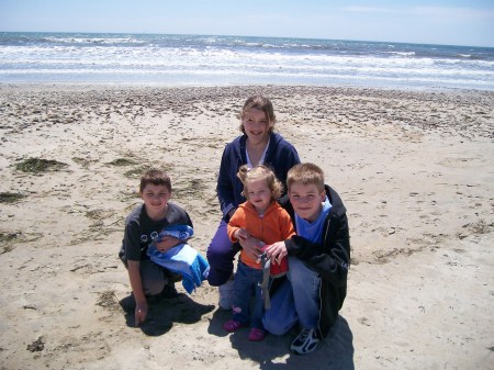 My kids at the beach house