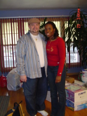 My huband and I during Christmas.