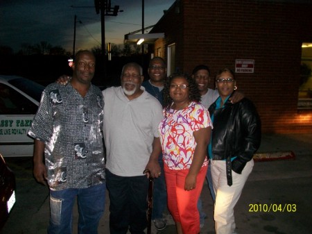 My brothers and sister and our dad.