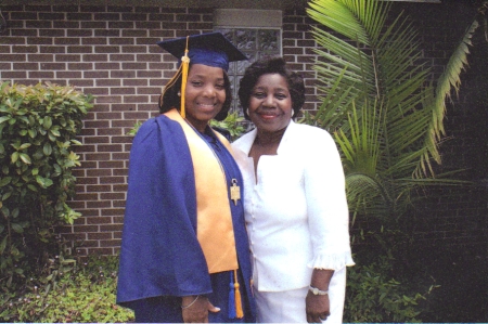Graduation Photo  (Me & Mother)   HONORS BABY!
