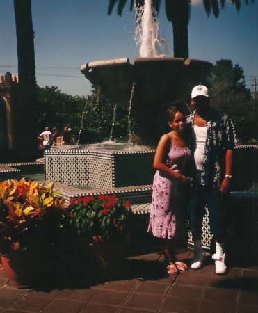 Anthony & I on our honeymoon in Florida