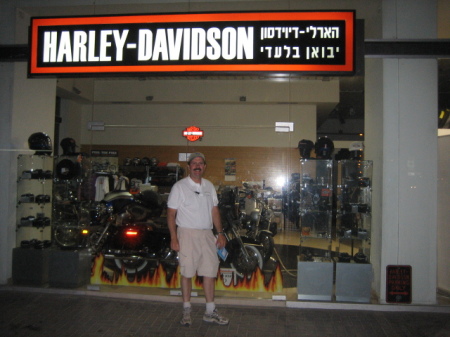 Me at Tel Aviv, Israel Harley Davidson