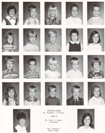 Fairview 1969-70 1st Grade Mrs. Edington