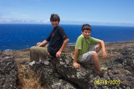 My sons Evan and David in Maui 2005