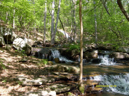 Waterfall fr discharge pipe-Heber Springs AR