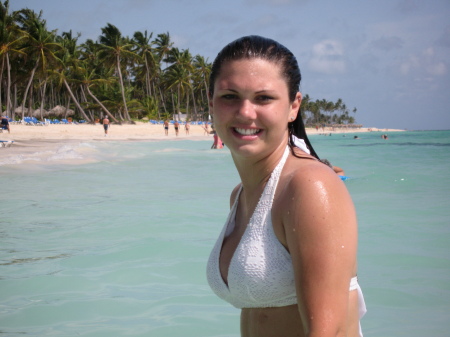 my daughter at punta cana