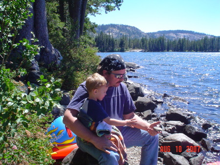 Brendan & Dad Camping