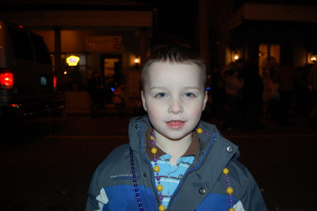 Philip at the covington mardi gras