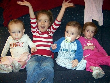 The grandkids-3 girls, 1 boy