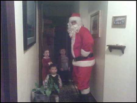 Playing Santa for the kids