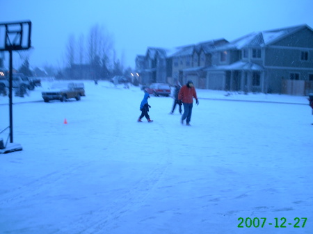 Snow whiffleball!!!