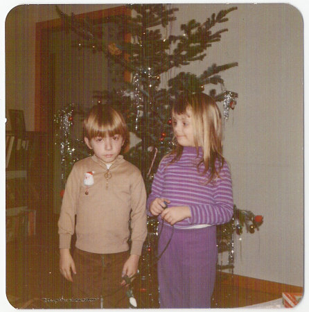 Me and Josselyn Simpson, Christmas 1972