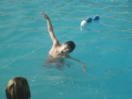 Cole swimming