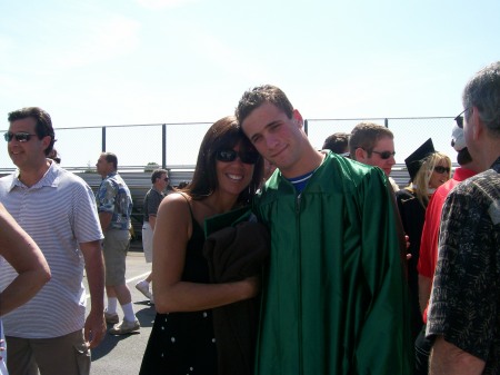 My son Troy and I at his Graduation