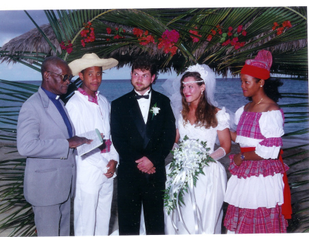 Rev. Muir, Dexter, Ron, Lisa, and Camille