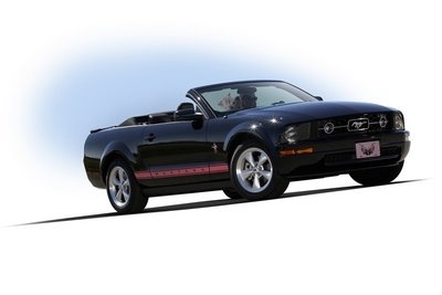 Warrior's In Pink Convertible Mustang