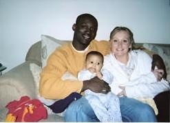 Nefu Christopher, son Jayden,and Kelly