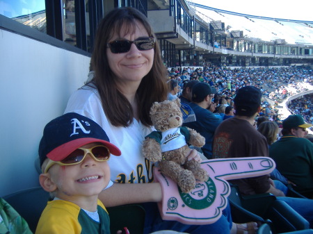 At a recent A's game