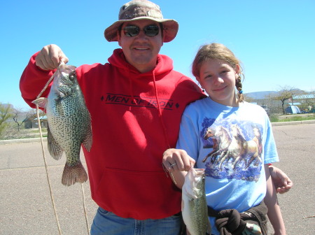 Crappie fishing with my oldest (Shelby)