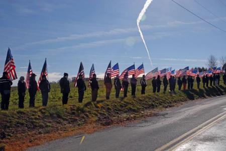 patriot guard flag line