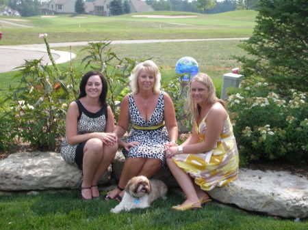 My daughters Alicia & Candice With my Grandpup