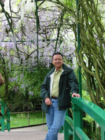 Marc at Monet's garden in Giverney