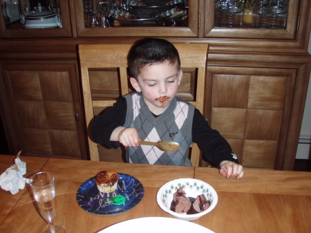 Jake Making The Most Of His Ice Cream.....