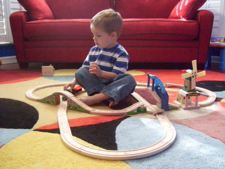 T.J. Loves Thomas the Train!