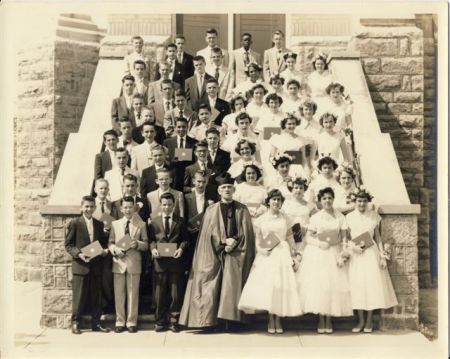 st anns 8th grade grads 1955