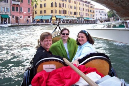 on the canal in venice