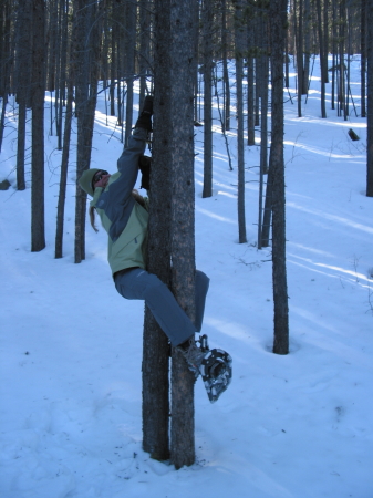 snowshoeing