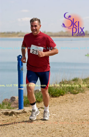 Me Finishing my first Triathalon