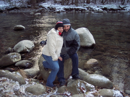 My wife and I by the Lake...