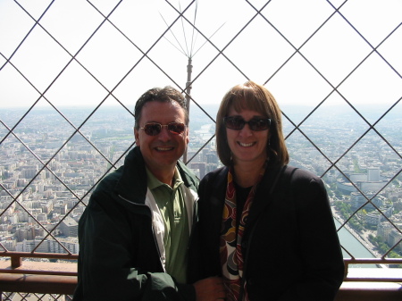 Me and Marc at top of Eiffel Tower