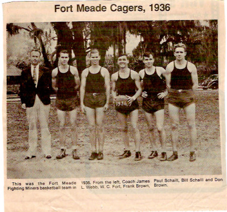 1936 Ft. Meade Basketball Team