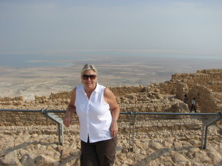 Masada Israel, Dead Sea in background