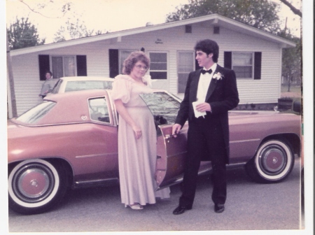 Me and Kari off to prom 1983