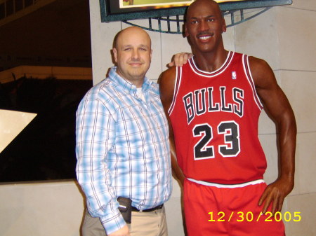 Hanging out with Micheal Jordan - HA!